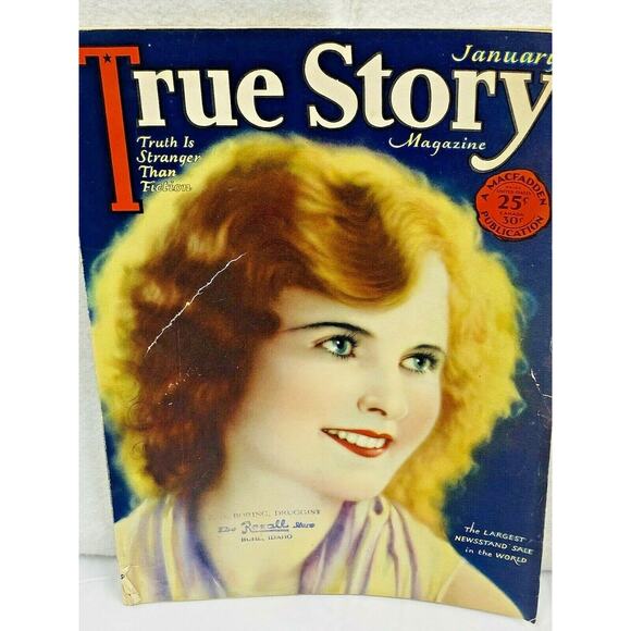 Vintage True Story Magazine January 1928 The REXALL Drug Store Buhl IDAHO - Picture 3 of 10